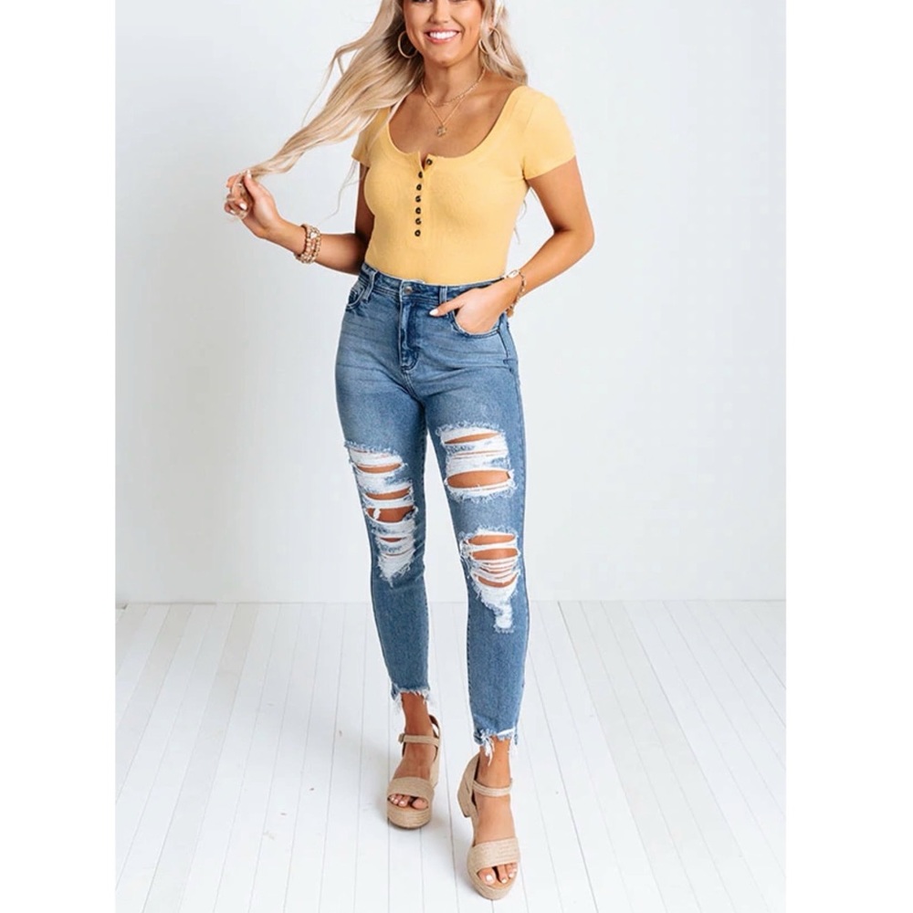 Jute Ankle Strap Platform Block Heel Sandal - Picture 9 of 14